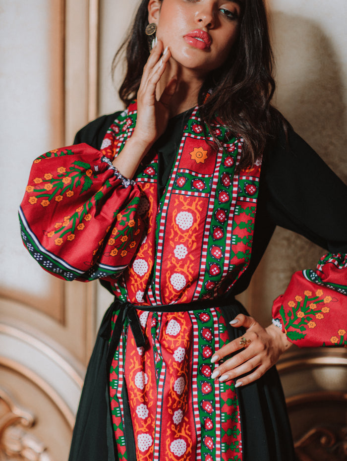 Yemeni pattern abaya