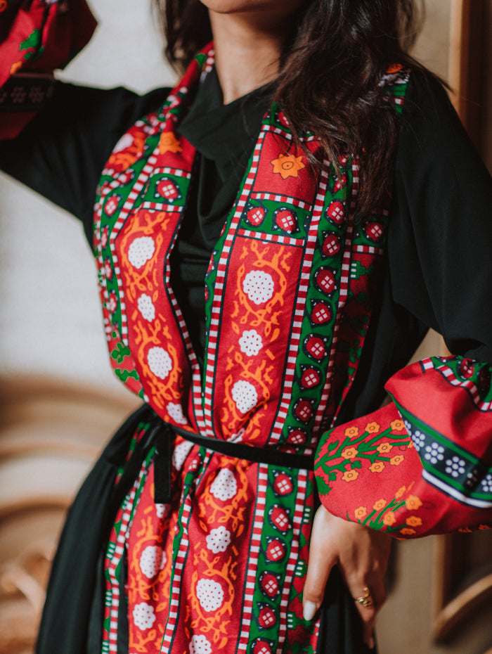 Yemeni pattern abaya