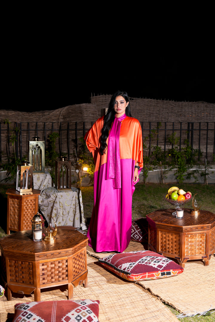 Orange pinkish kaftan