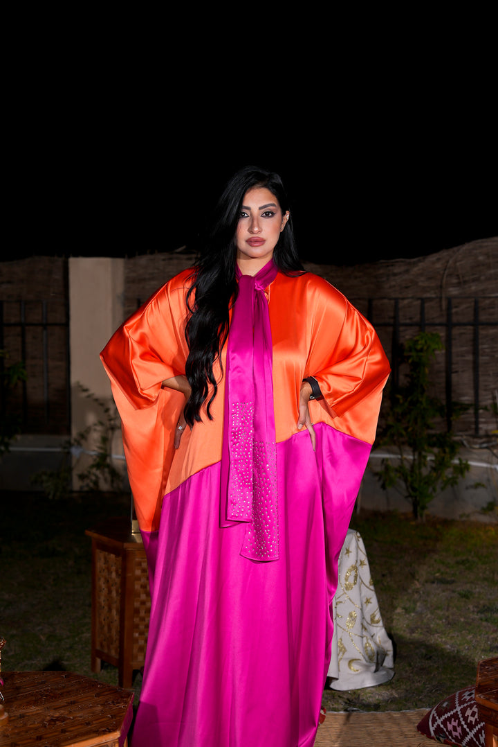 Orange pinkish kaftan