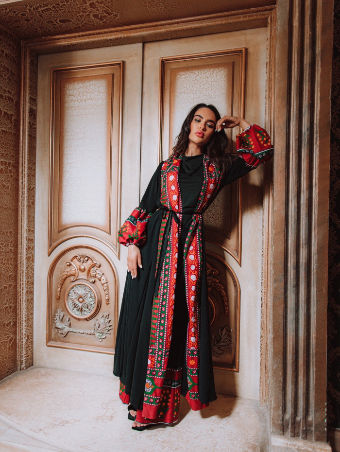 Yemeni pattern abaya